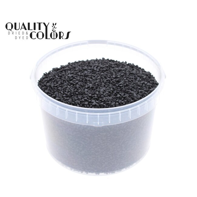 Fine Stones in Reusable Bucket | Colour: Black | Diameter 4 - 6 millimetres | Bucket Content 3 litres | Per bucket