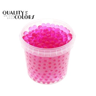 QC Hydrogel pearls in reusable bucket | Colour: Pink | Diameter 2.5 - 3 millimetres | Bucket content 1 litre | Per 6 buckets