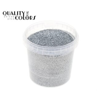 QC Glitter in herbruikbare emmer | Kleur: Zilverkleurig | Inhoud emmer 400 gram | Per emmertje