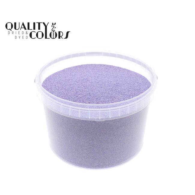 Decorative Sand in reusable bucket | Colour: Lilac | Diameter 0.1 - 0.5 millimetres | Bucket contents 3 litres | Per bucket