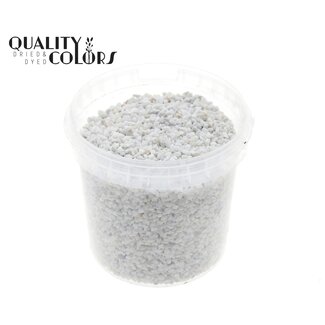 QC Fine Pebbles in Reusable Bucket | Colour: White | Diameter 4 - 6 millimetres | Bucket Content 1 Litre | Per 6 Buckets