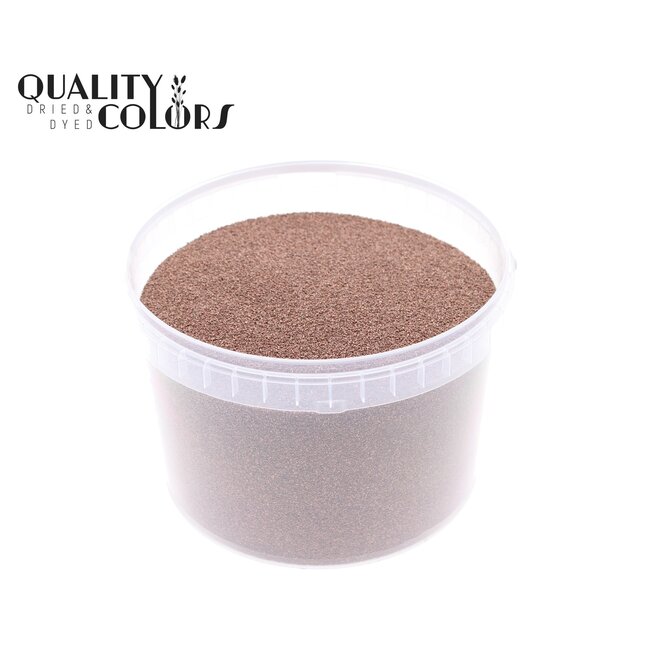 Decoratief Zand in herbruikbare emmer | Kleur: Koperkleurig | Diameter 0.1 - 0.5 millimeter | Inhoud emmertje 3 liter | Per emmertje