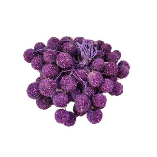 QC Small Ball on Stick | Colour: Purple with Glitter | Small Ball Pick | 10 picks per bunch | Per 5 bunches