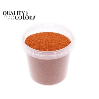 QC Decoratief Zand in herbruikbare emmer | Kleur: Terracotta | Diameter 0.1 - 0.5 millimeter | Inhoud emmertje 1 liter | Per 6 emmertjes