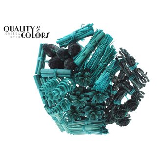 QC Boeket Mix op stok | Kleur: Turquoise | Lengte bijsteker ± 50 centimeter | 40 bijstekers per bos | Per bos