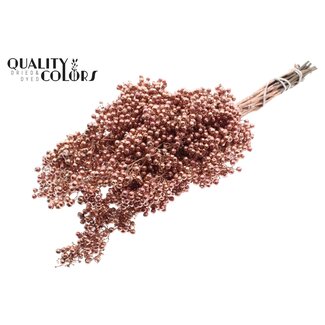 QC Dried Pepper Berries Picks | Colour: Copper | Schinus Dried Decoration | Weight ± 170 grams | Per 5 bunches