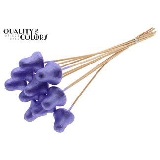 QC Styrofoam Kerstklok op stok | Kleur: Metallic Paars | Styro Clock Bijsteker | Lengte ± 50 centimeter | Per 50 bijstekers