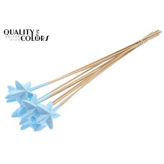 QC Styro Star flat type on stem Light Blue