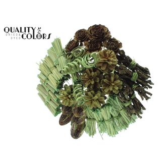 QC Bouquet Mix 40 stems Light Green