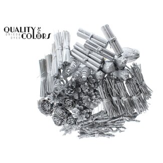 QC Bouquet Mix on Stick | Colour: Silver | Length of stick-in ± 50 centimetres | 40 stick-ins per bunch | Per bunch