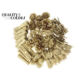 QC Boeket Mix op stok | Kleur: Goudkleurig | Lengte bijsteker ± 50 centimeter | 40 bijstekers per bos | Per 10 bossen