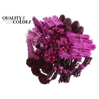 QC Boeket Mix op stok | Kleur: Lilakleurig | Lengte bijsteker ± 50 centimeter | 40 bijstekers per bos | Per bos