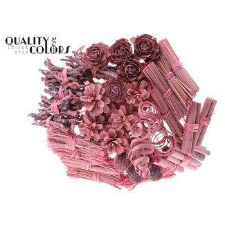 QC Boeket Mix op stok | Kleur: Frosted Roze | Lengte bijsteker ± 50 centimeter | 40 bijstekers per bos | Per bos