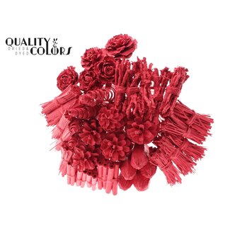 QC Boeket Mix op stok | Kleur: Rood | Covered Red Bijsteker | Lengte bijsteker ± 50 centimeter | 40 bijstekers per bos | Per 10 bossen