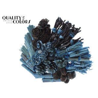 QC Boeket Mix op stok | Kleur: Blauw | Lengte bijsteker ± 50 centimeter | 40 bijstekers per bos | Per bos