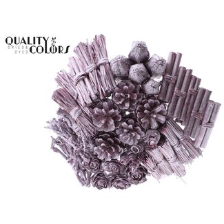 QC Bouquet Mix on stick | Colour: Metallic Pink | Length of stick-in piece ± 50 centimetres | 40 stick-in pieces per bunch | Per bunch