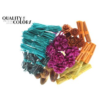 QC Boeket Mix op stok | Kleur: Gemengde Kleuren | Assorted Bijsteker | Lengte bijsteker ± 50 centimeter | 40 bijstekers per bos | Per bos