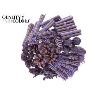 QC Bouquet Mix on stick | Colour: Frosted Milk Purple | Length of stick-in ± 50 centimetres | 40 stick-ins per bunch | Per bunch