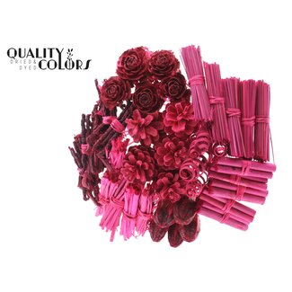 QC Boeket Mix op stok | Kleur: Kerskleurig | Lengte bijsteker ± 50 centimeter | 40 bijstekers per bos | Per bos