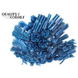 QC Bouquet Mix 40 stems Metallic Blue + Glitter