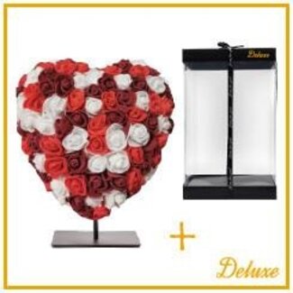 4A Valentijn Foam hart 25cm+standaard