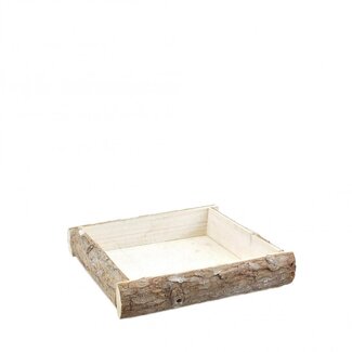 4A Hout Tray berk 20*20*4cm