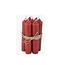 Candle Bundle | Colour: Red | Diameter 11 centimetres | 7 Candles per bundle | Per 6 bundles