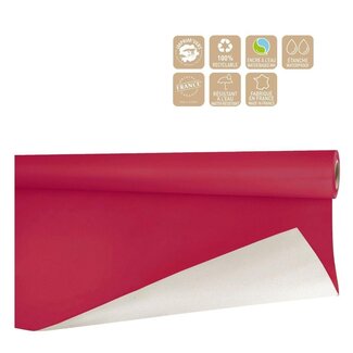 4A Inpakpapier op Rol “Cherry” | Kleur: Rood | Breedte 80 centimeter | Lengte 40 meter | Per rol