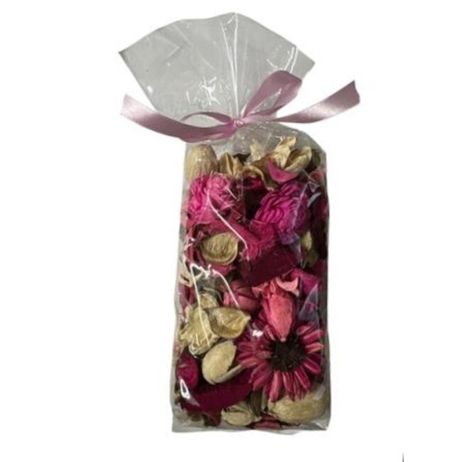 White Pink Passion Trockenblumen Potpourri | Höhe 20 Zentimeter | Gewicht 200 Gramm