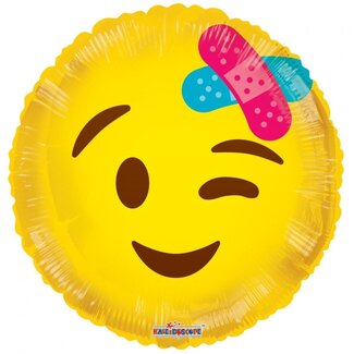 4A Party! Balloon Emoji | Colour: Yellow | Diameter 45 centimetres | Per 10 balloons