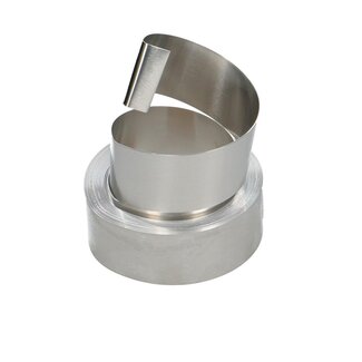 4A Aluminium Dekoband | Farbe: Silberfarben | Breite 3 Zentimeter | Länge 5 Meter | Pro Rolle