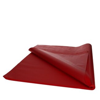 4A Seidenpapierbogen | Farbe: Rot | Länge 50 Zentimeter | Breite 75 Zentimeter | 17 Gramm/m2 | Pro 480 Bögen