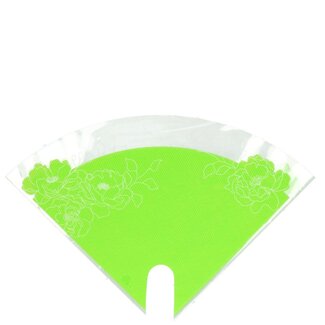 4A Kraft Moon Kraft-look Covers "Flowers" | Colour: Green | Length 30 centimetres | Width 30 centimetres | Per 50 covers