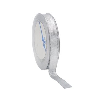 4A Shine Lint | Farbe: Silberfarben | Breite 15 Millimeter | Länge 25 Meter | Pro Rolle