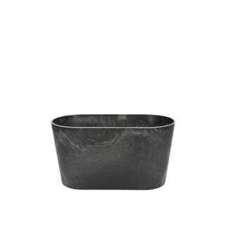 4A Plastic Melamine Flower Pot Planter | Colour: Grey | Length 20 centimetres | Width 10 centimetres | Height 10.5 centimetres | Per 12 pots