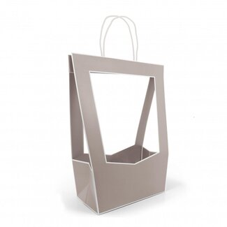 4A Bags "Médaillon" | Colour: Grey | Length 23 centimetres | Width 14 centimetres | Height 38 centimetres | Per 5 bags