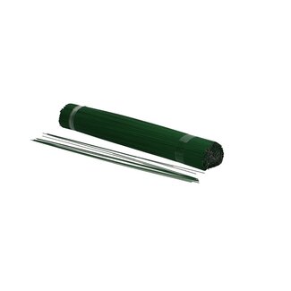 4A Gelakt Bloemendraad stomp | Kleur: Donkergroen | Diameter 0.9 millimeter | Lengte 30 centimeter | Gewicht 2.5 kilo | Per rol