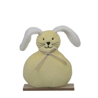 4A Rabbit Decoration made of Textile | Colour: Yellow | Diameter 16 centimetres | Height 14.5 centimetres | Per 6 rabbits