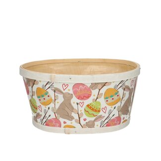 4A Houten Bak Bloembak Plantenbak “Easter” | Kleur: Gemengde Kleuren | Lengte 22 centimeter | Breedte 18 centimeter | Hoogte 11 centimeter | Per 10 bakken