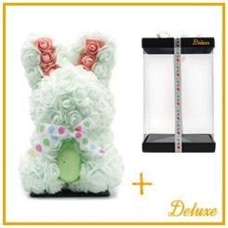 4A Paashaas van Foam met standaard | Kleur: Lichtgroen | Hoogte 40 centimeter | Per paashaas