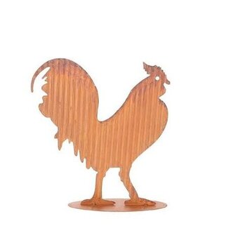 4A Rooster Decoration | Colour: Brown | Length 26 centimetres | Height 28 centimetres | Per 2 roosters