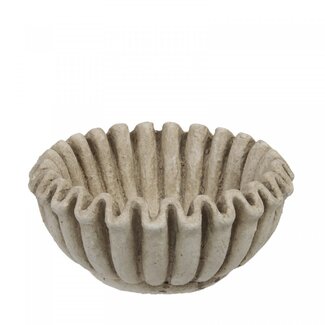 4A Maritiem Keramiek Schaal “Schelp” | Kleur: Beige | Diameter 20 centimeter | Hoogte 9.5 centimeter | Per 2 schalen
