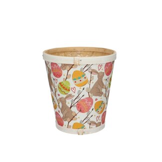 4A Holz "Ostern" Blumentopf Pflanzentopf | Farbe: Mischfarben | Durchmesser 13 Zentimeter | Höhe 14 Zentimeter | Pro 10 Töpfe