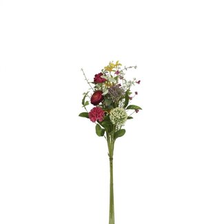 4A Boeket Kunstbloemen | Kleur: Roze | Lengte ± 70 centimeter | Per boeket
