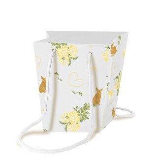 4A Tas "Signature" | Kleur: Naturelle Wit | Lengte 15 centimeter | Breedte 11 centimeter | Hoogte 17 centimeter | Per 10 tassen