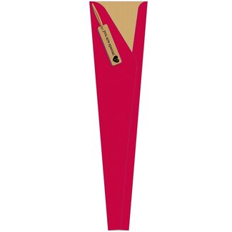 4A Bloemenhoes 1 Roos "Love" | Kleur: Rood | Lengte 60 centimeter | Breedte 14 centimeter | Diepte 5 centimeter | Per 25 hoezen
