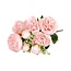 Boeket roze Pioenrozen | Paeonia kunstbloemen | Lengte ± 45 centimeter | Met 5 bloemkoppen