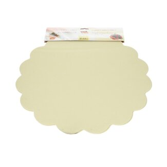 4A Textiel Blumella non woven | Kleur: Crèmekleurig | Diameter 44 centimeter | Per 25 vellen