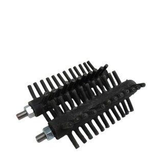 4A Soft Brush with Thread | Colour: Black | Length 175 millimetres | Per set of two brushes