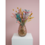 Bouquet de fleurs séchées Happy String | Longueur ± 55 centimètres | Avec des fleurs séchées fraîches aux couleurs pastel